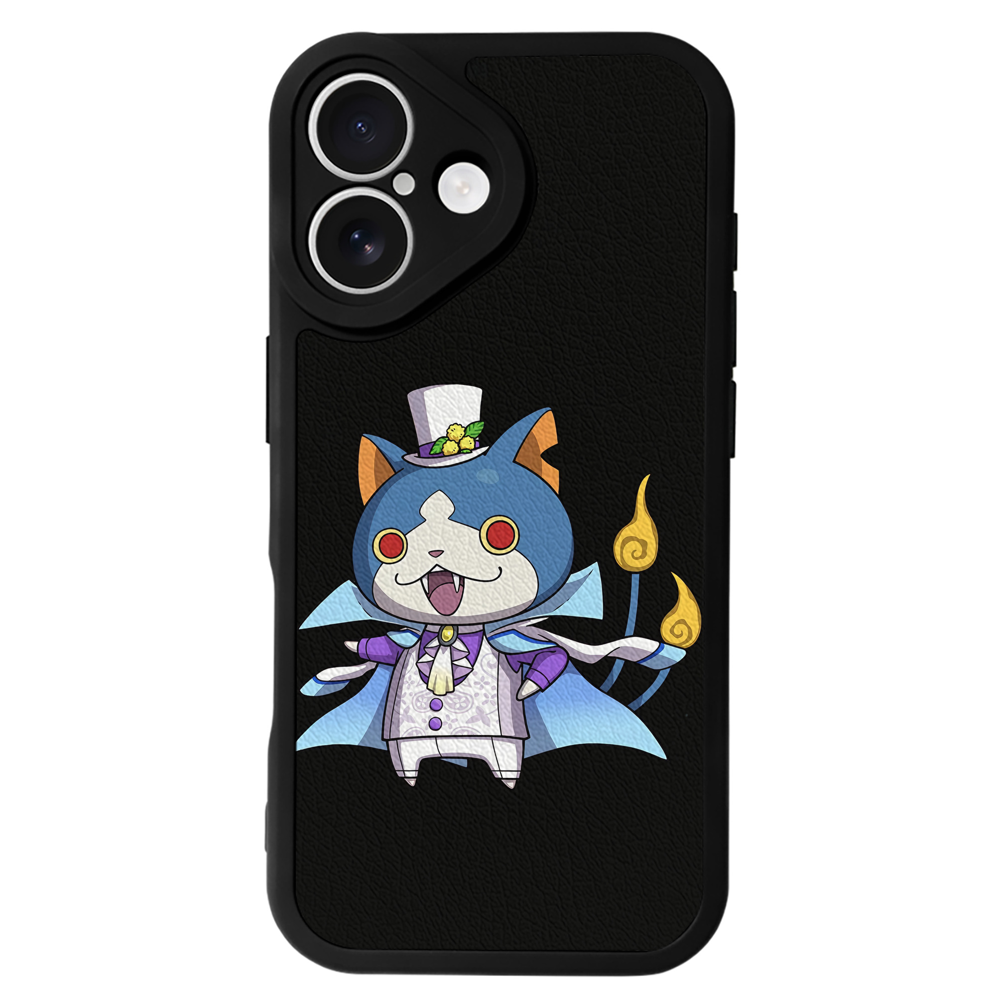 （画像用） 妖怪ウォッチ Yo-kai Watch 【iPhone 16シリーズ対応】シリコンスマホケース（レザー調） 材質：シリコン